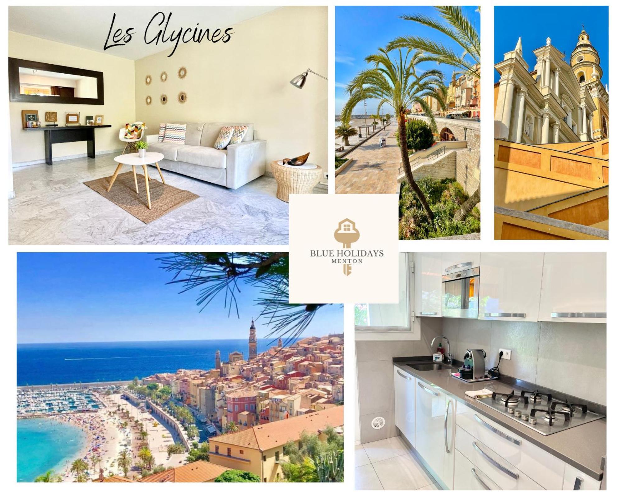 Les Glycines Apartment Menton Bagian luar foto