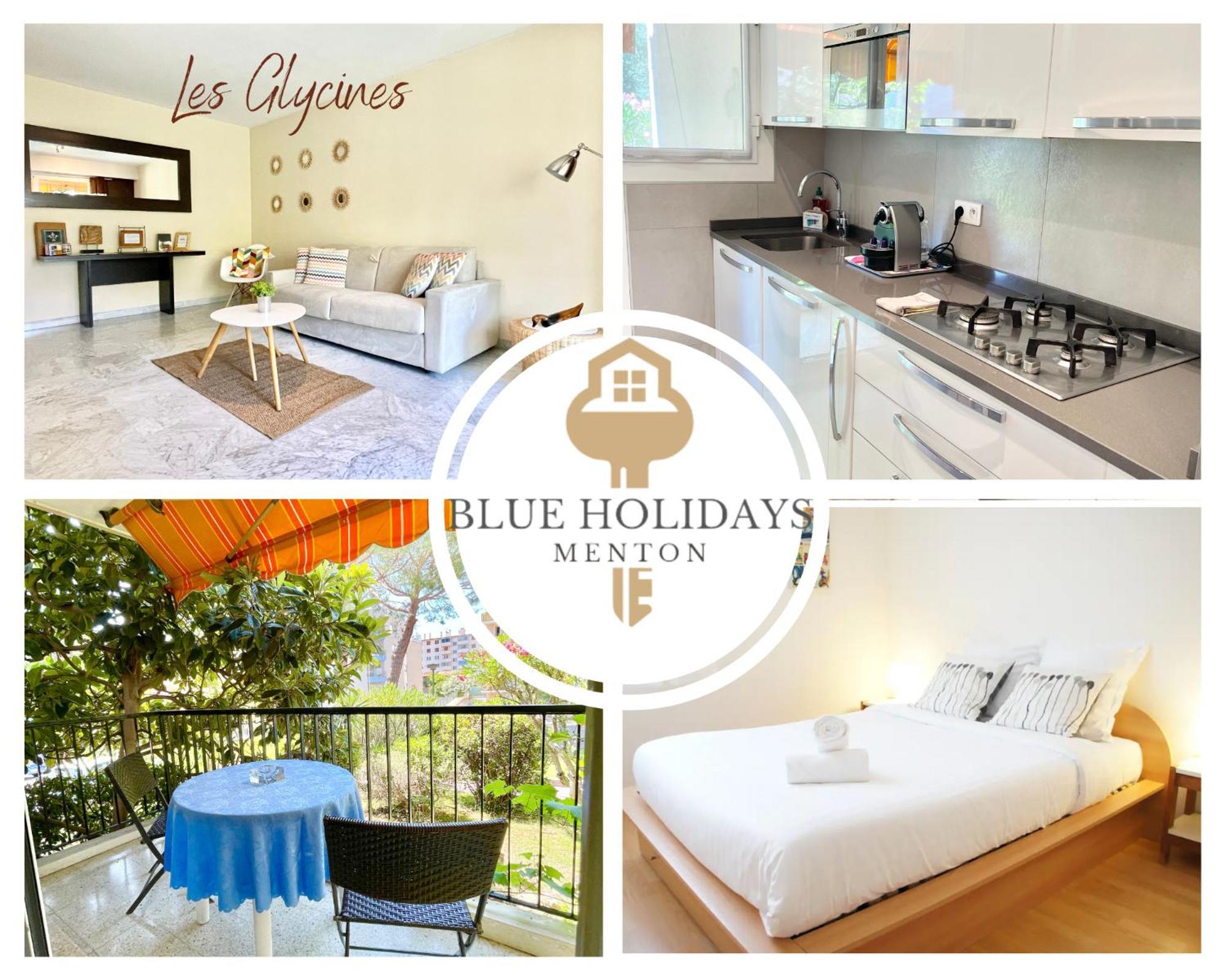 Les Glycines Apartment Menton Bagian luar foto